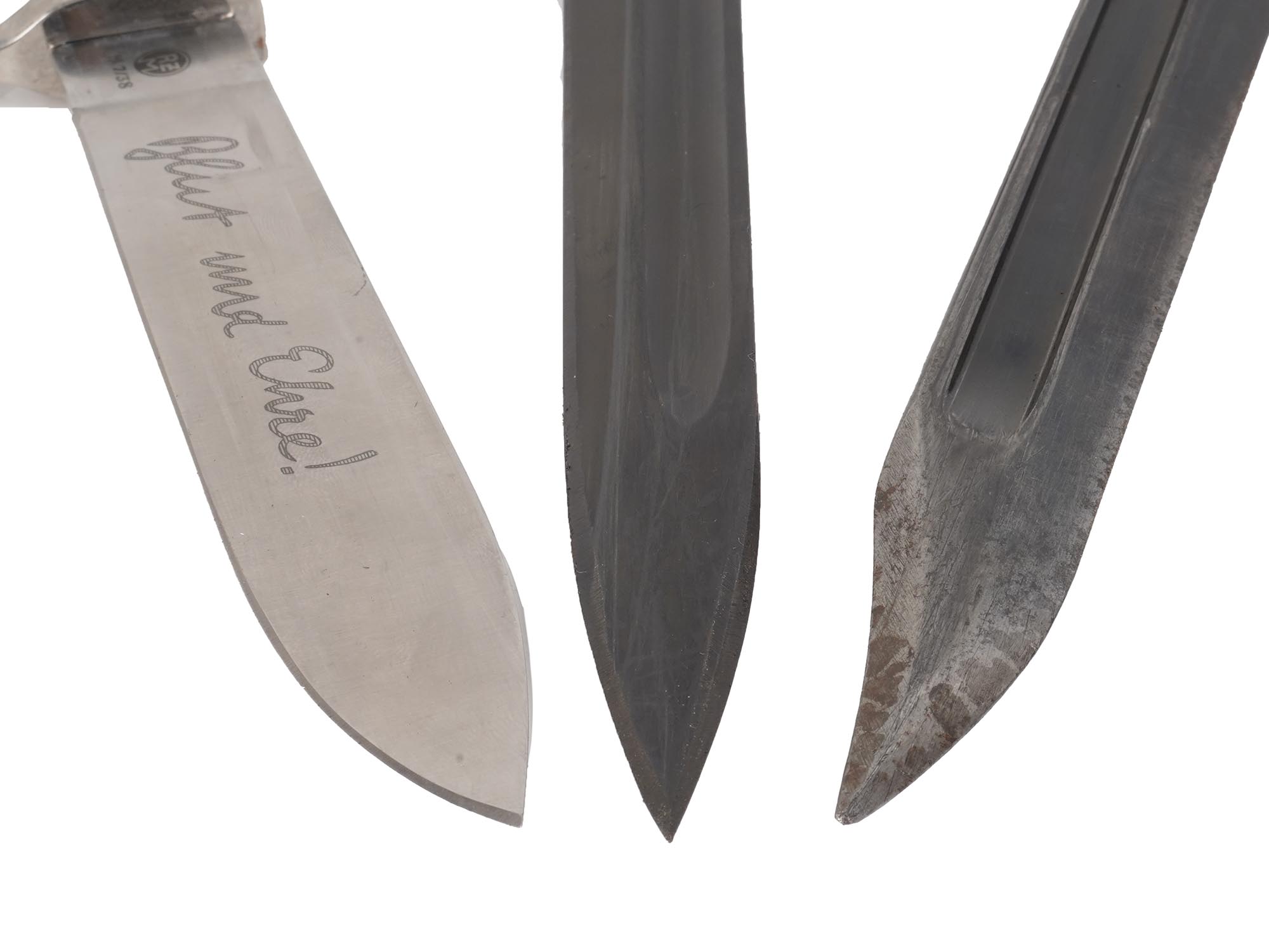 THREE GERMAN AND SOVIET DAGGERS WITH SHEATHS RZM PIC-6